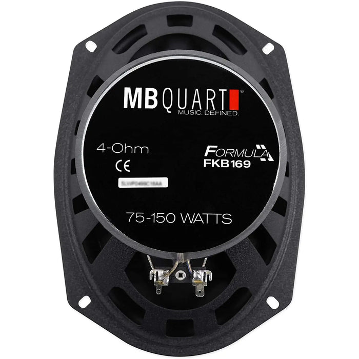 MB Quart FKB169 Formula 6 x 9 inch 2-way Coaxial Car Speakers 150 Watts (pair) MB Quart