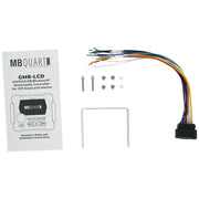 MB Quart GMR-LCD 3.5" LCD Marine Receiver & NK2-116W 6.5" 2-Way Speaker (2 pair) MB Quart