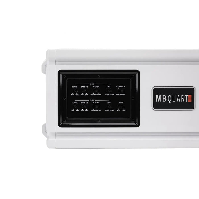 MB Quart NA3-560.4 Class SQ 4-Channel Marine Audio Amplifier 70 Watts RMS x 4- Silver MB Quart