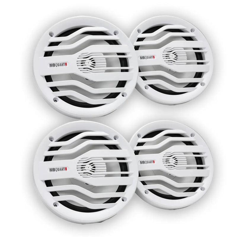 MB Quart NK2-116W 6.5" Nautic Series 2-Way Coaxial Marine Speakers 240W Max 120W RMS (2x Pairs) MB Quart