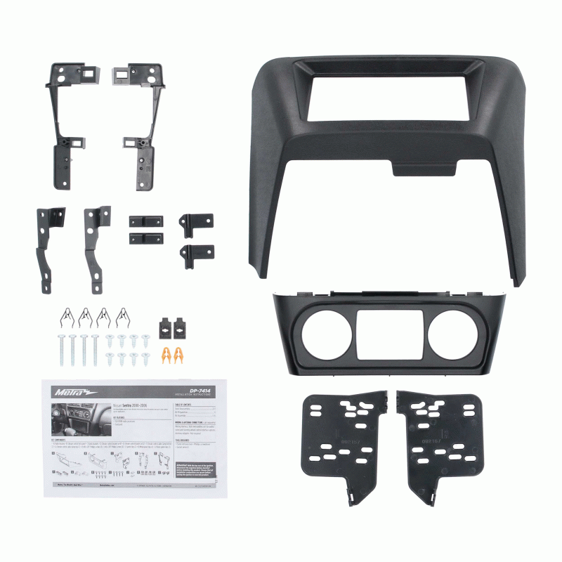 Metra DP-7414 Double DIN Dash Kit Dashboard Panel for Nissan Sentra 2000-2006 Matte Black