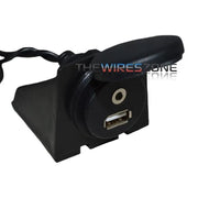 MM35-USB Car Stereo Dash Mount 6 ft iPod to USB/3.5mm Extension Cable The Wires Zone