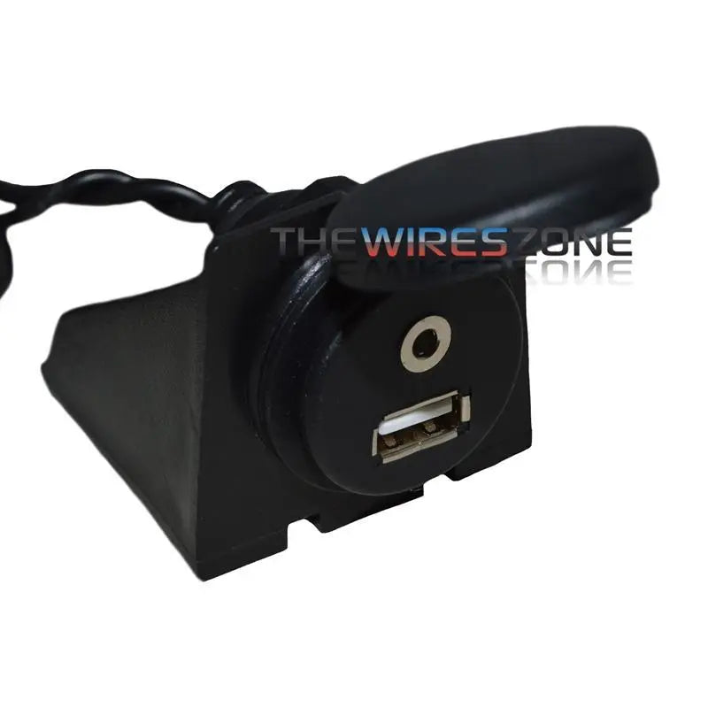 MM35-USB Car Stereo Dash Mount 6 ft iPod to USB/3.5mm Extension Cable The Wires Zone