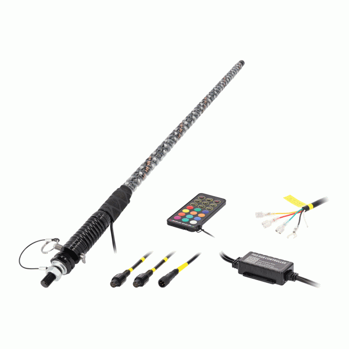 Metra MPS-CHWP-1 3 Feet Chasing RGB Whip Light IP67 w/ Controller for