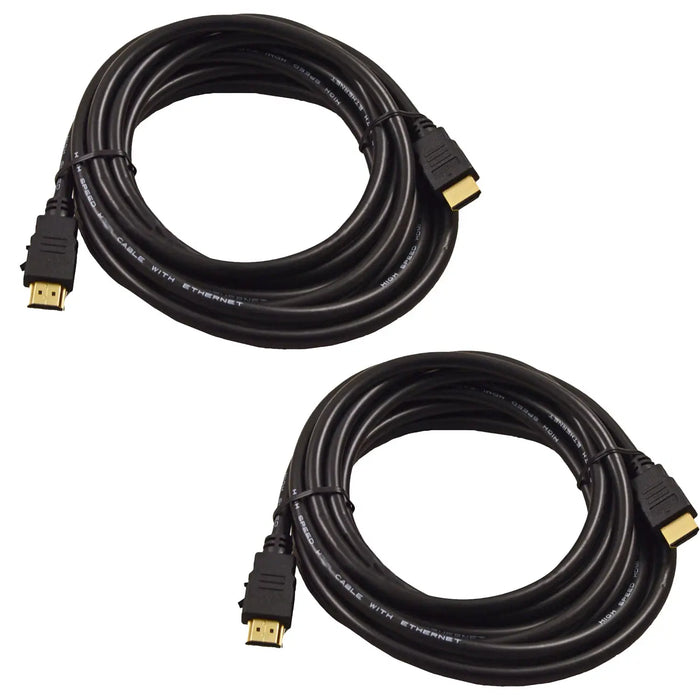 Male HDMI to HDMI 9 Feet AV Cable with Ethernet for HDTV DVD PC 1080p 1080i 4K (1-5 Pack) Others