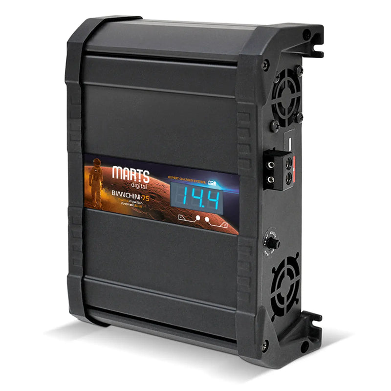 Marts 75A 110-220V AC to 12.3v-14.4v DC Power Supply & Battery Charger with Volt/Amp Meter Marts