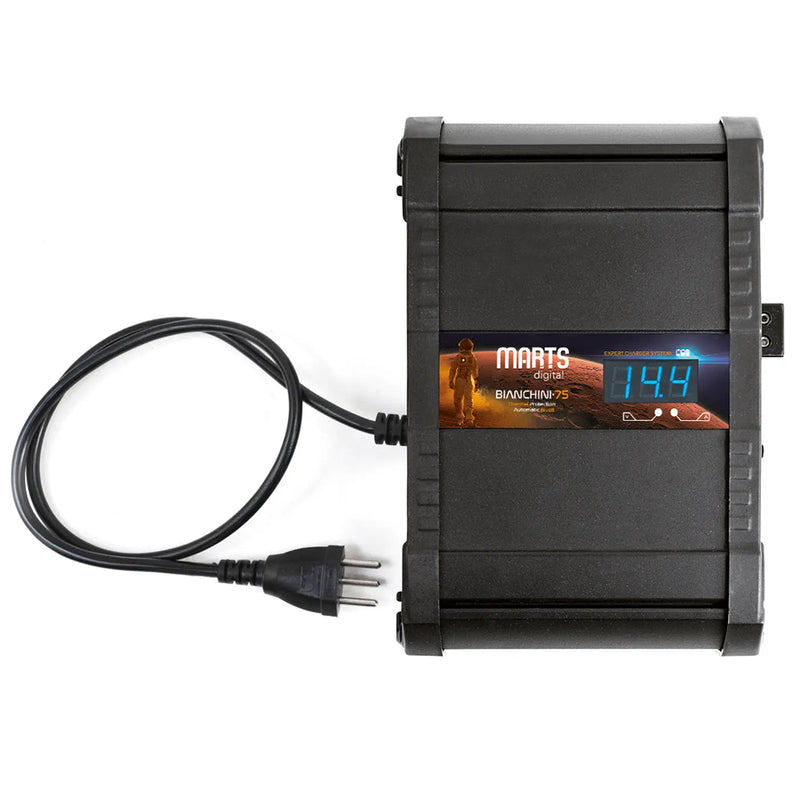 Marts 75A 110-220V AC to 12.3v-14.4v DC Power Supply & Battery Charger with Volt/Amp Meter Marts