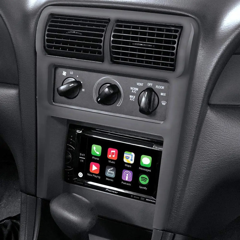 Metra 95-5703B 2-DIN Dash Kit + Amp Harness Combo for 1994-2000 Ford Mustang Metra