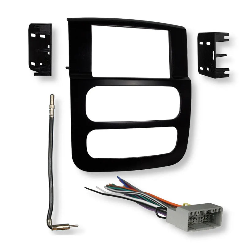 Metra 95-6522B Stereo Installation Dash Kit Combo for Select 2002-2005 Dodge Ram The Wires Zone