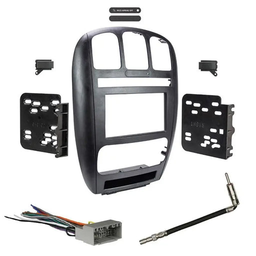 Metra 95-6539 2-Din Dash Kit Combo 2002-07 Dodge Caravan Chrysler Town & Country Metra