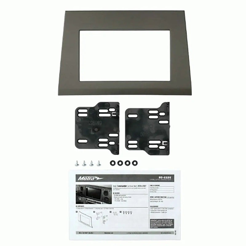 Metra 95-6556DK Double DIN Car Stereo Dash Kit for 2006-2007 Jeep Commander Vehicles Metra