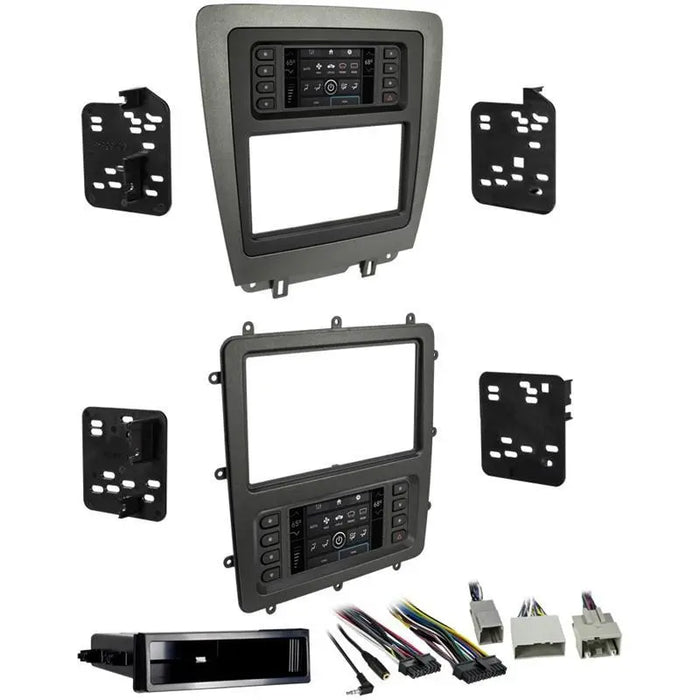 Metra 99-5839CH Charcoal 1 or 2 DIN Dash Kit for 2010-14 Ford Mustang Metra