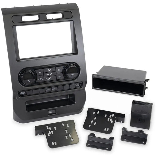 Metra 99-5849CH Single or Double DIN Dash Kit For Ford F-150 2015-2017 (with single-zone climate control) Metra