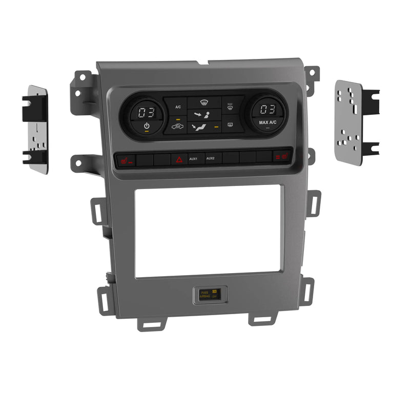 Metra 99-5855CH Single or Double DIN Dash Kit for select Ford Edge 2011-2014 (with single zone climate controls) Metra