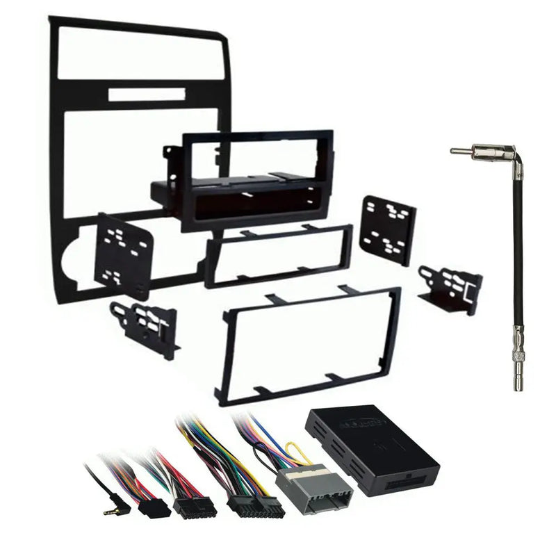 Metra 99-6519B 1/2 DIN Dash Kit for Dodge Charger/Magnum with Interface & Antenna Adapter Metra