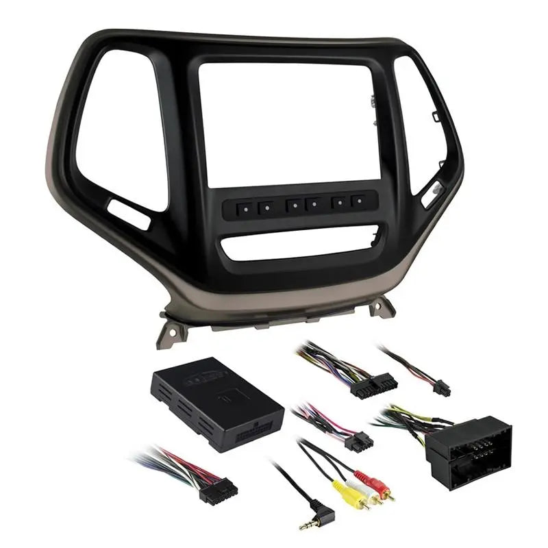 Metra 99-6526BZ Bronze Double DIN Dash Kit for Select Jeep Cherokee Metra