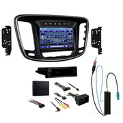 Metra 99-6538B 1 or 2 DIN Dash Kit for 2015-2017 Chrysler 200 with Amplified Antenna Adapter Metra