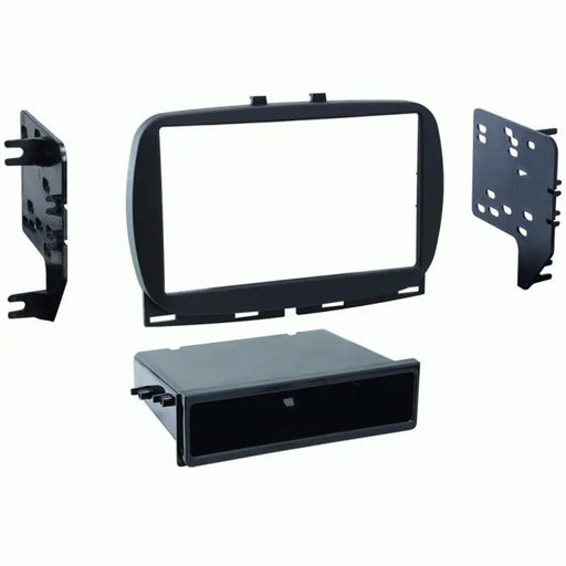 Metra 99-6544B Black Single DIN Dash Kit for Select 2016-up Fiat 500 Metra