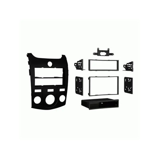 Metra 99-7338B Matte Black 1 or 2 DIN Dash Kit for Select Kia Forte Metra