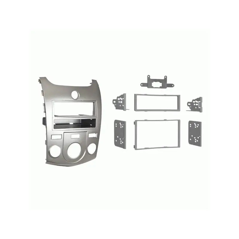 Metra 99-7338S Silver 1 or 2 DIN Dash Kit for Select 2010-13 Kia Forte Metra