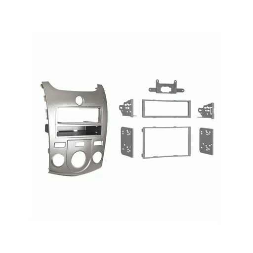 Metra 99-7338S Silver 1 or 2 DIN Dash Kit for Select 2010-13 Kia Forte Metra