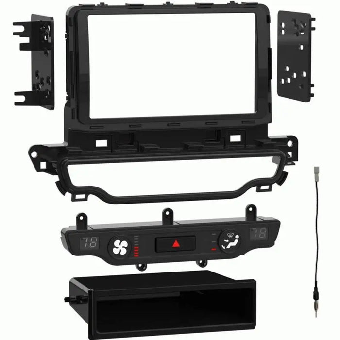 Metra 99-7382HG Single or Double DIN Dash Kit for 2017-Up Kia Niro (w/o NAV) Metra