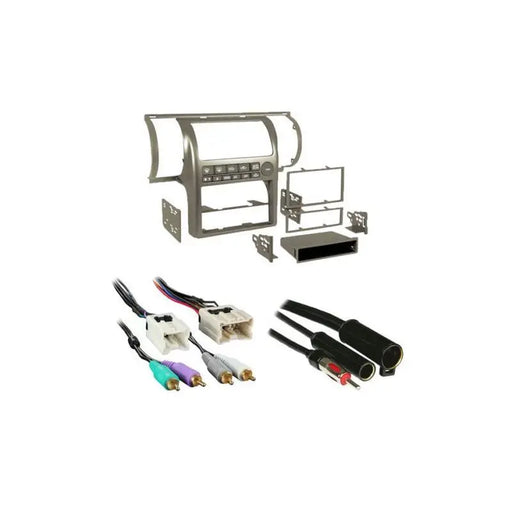 Metra 99-7604T Tan Single/Double DIN Dash Kit Combo for 2003-2004 Infiniti G35 Metra