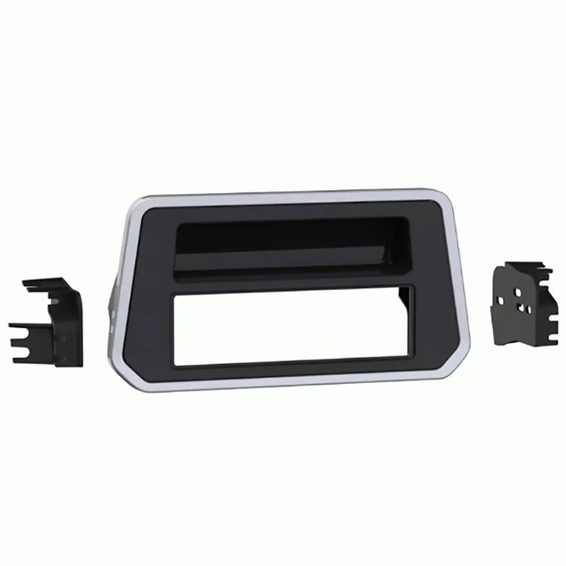 Metra 99-7637 Single DIN Car Stereo Dash Kit for Select 2019-2021 Nissan Altima Vehicles- Black/Silver Metra