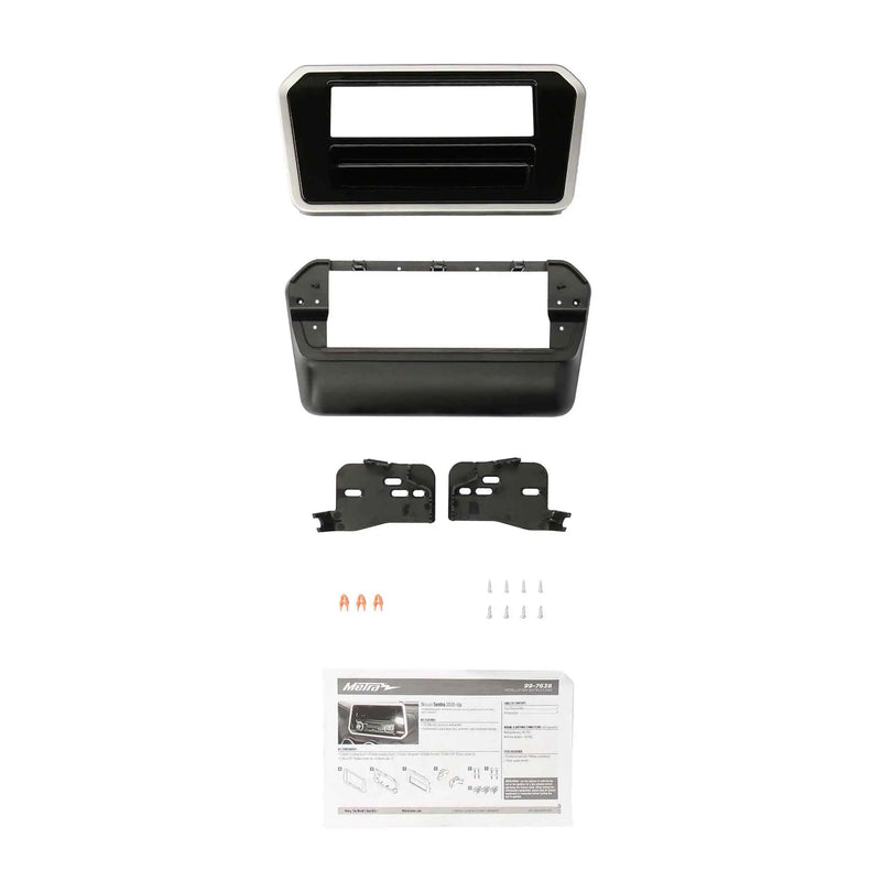 Metra 99-7638 Single DIN Dash Kit for Nissan Sentra 2020-Up (Gloss Black) Metra
