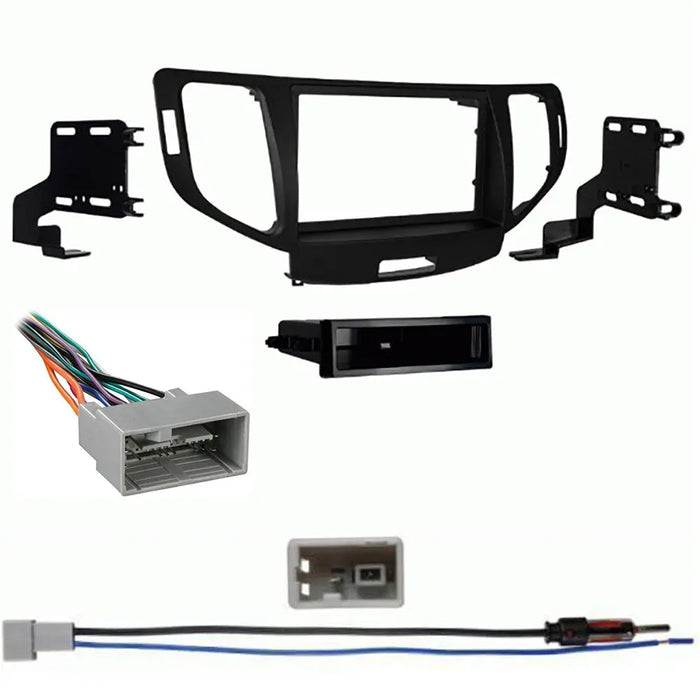 Metra 99-7805CH Single DIN Dash Kit for Acura TSX w/ Wire Harness & Antenna Adapter Metra
