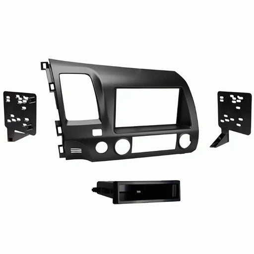 Metra 99-7816G Single or Double DIN Dash Kit for for Select 2006-2011 Honda Civic Vehicles- Gunmetal Metra