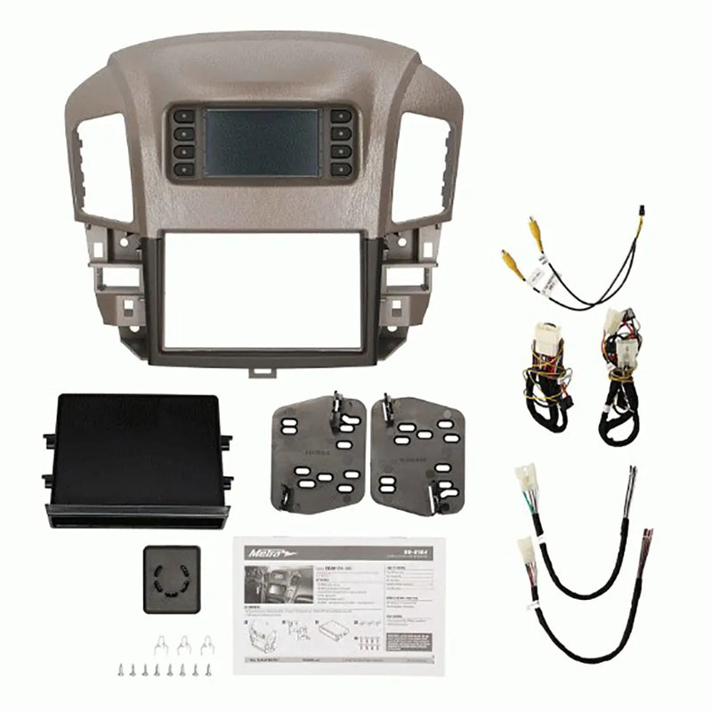 Metra 99-8164T 2 DIN Car Stereo Dash Kit for Select 1999-2003 Lexus RX300 Vehicles Metra