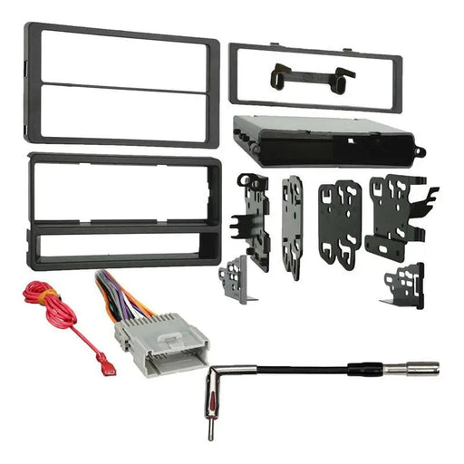 Metra 99-8205 Single/Double DIN Dash Kit + Harness for 2003-2008 Pontiac Vibe Metra