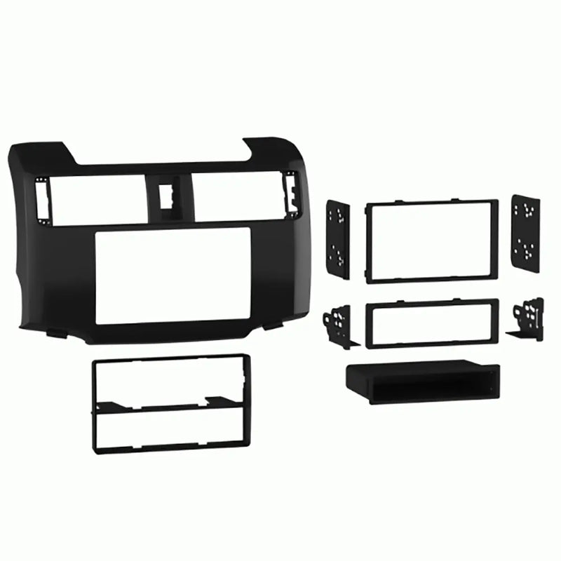 Metra 99-8227CHG 1 or 2 DIN Dash Kit for 2010 and Up Toyota 4-Runner Vehicles - Black Metra
