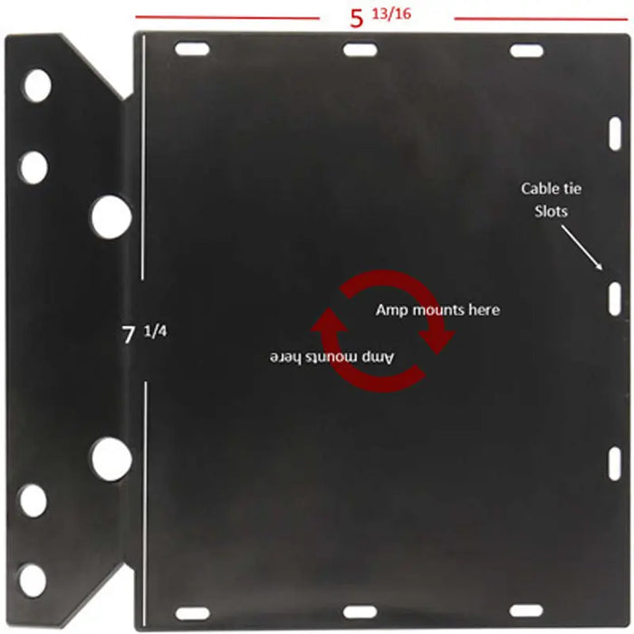Metra BC-AMP05 FLTR Amp Mounting Plate for Harley-Davidson Road Glide 1998-2013 Metra