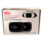 Metra CX-462 4" x 6" 180 Watt Two-Way Speaker System with Brackets - Pair Metra