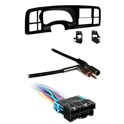 Metra DP-3002B 2-DIN Dash Kit for GM Trucks/SUV w/ Amp Harness and Antenna Adapter Metra