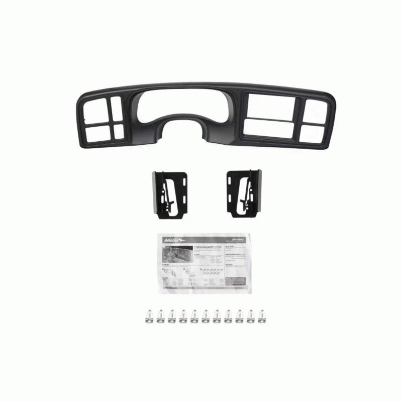 Metra DP-3002GY 2 DIN Dash Kit w/ Amp Harness & Antenna Adapter for GM Vehicles (Black) Metra