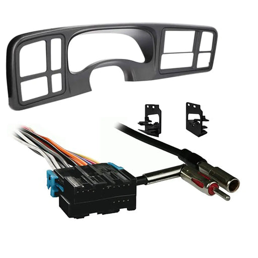 Metra DP-3002GY Double DIN Dash Kit Combo for 1999-2002 GM Full-size Trucks and SUV's Metra