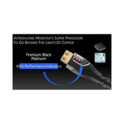 Monster 35ft Black Platinum UltraHD High-Speed 27Gbps HDMI Cable with Ethernet and Performance Indicators Monster