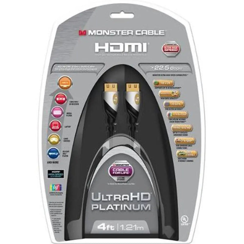Monster Cable Platinum Ultra High Speed HDMI Cable with Ethernet Others