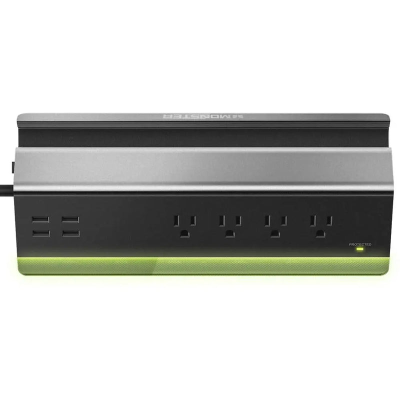 Monster Cable Power and Charging Station 4 Outlets Surge Protect w/ 4 USB ports Monster