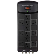 Monster Power 12 AC Outlets With 2 Coaxial Cable / SAT In-Out Surge Protector Monster