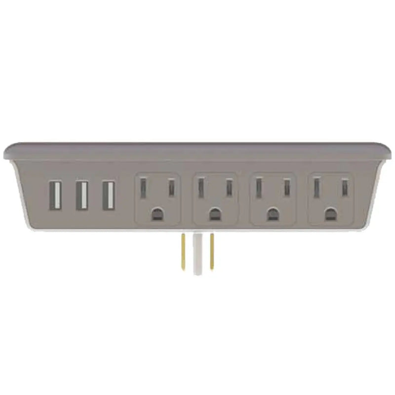 Monster Power Charging Station 4 AC and 3 USB Outlets with Phone / Tablet Stand Monster