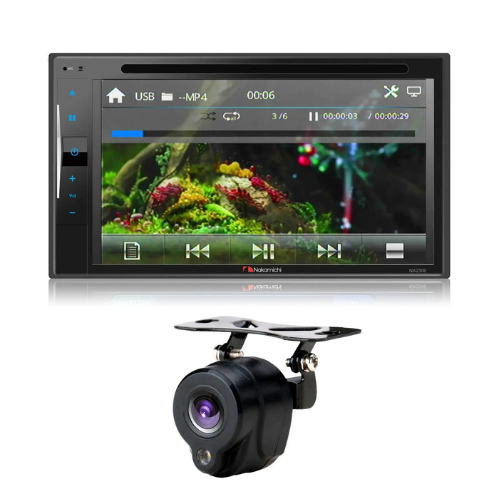 Nakamichi NA2300 6.2" Touchscreen Multi-Media Receiver CD/DVD with NC5L backup camera Nakamichi