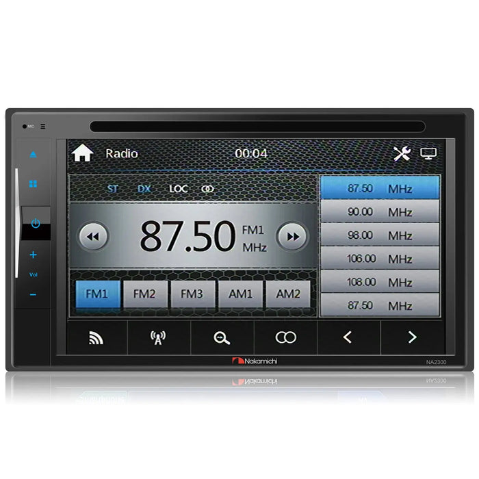 Nakamichi NA2300 6.2" Touchscreen Multi-Media Receiver CD/DVD with NC5L backup camera Nakamichi