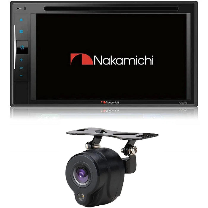 Nakamichi NA2300 6.2" Touchscreen Multi-Media Receiver CD/DVD with NC5L backup camera Nakamichi