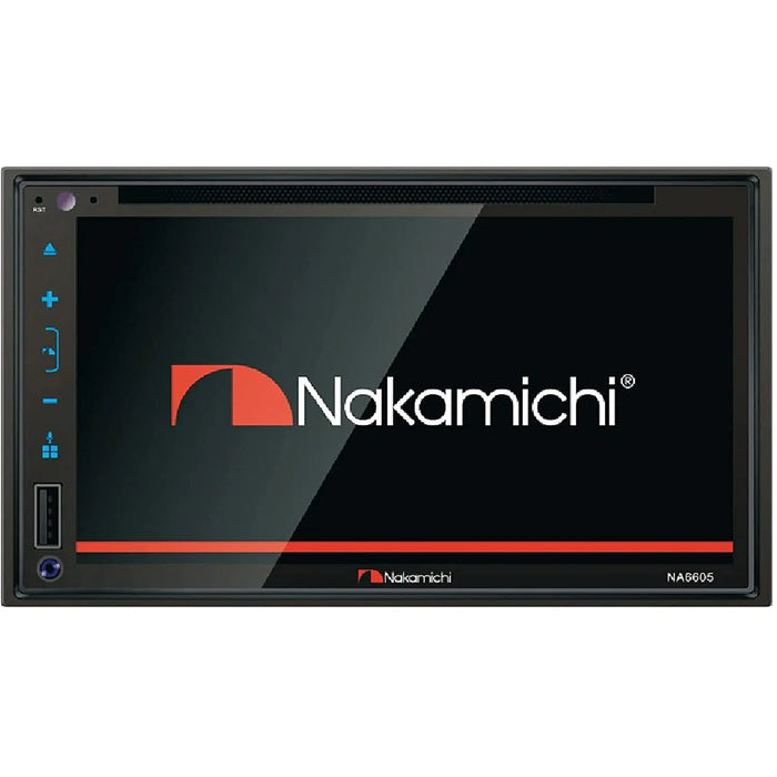 Nakamichi NA6605 6.8" Double-Din In-Dash Multi-Media Receiver Bluetooth DVD+RW Nakamichi
