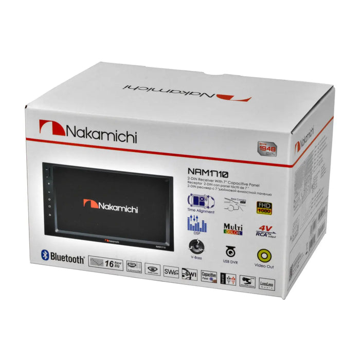 Nakamichi NAM1710 7" Touchscreen Multi-Media Receiver Bluetooth USB Radio Nakamichi