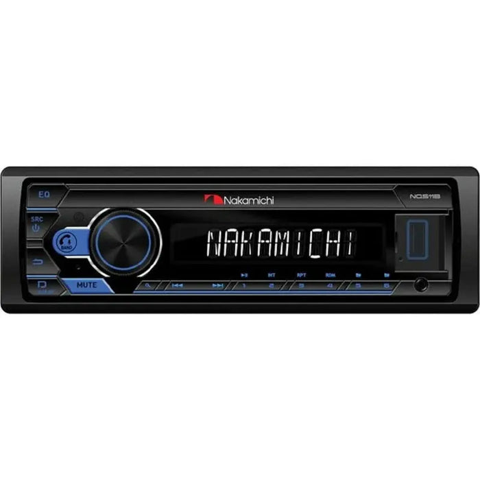 Nakamichi NQ511B Single DIN Digital Media Receiver Bluetooth USB AUX Car Stereo Nakamichi